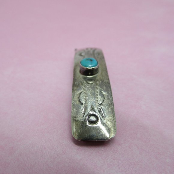 Vintage Sterling Southwestern Style Hair Clip main image 7